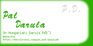 pal darula business card